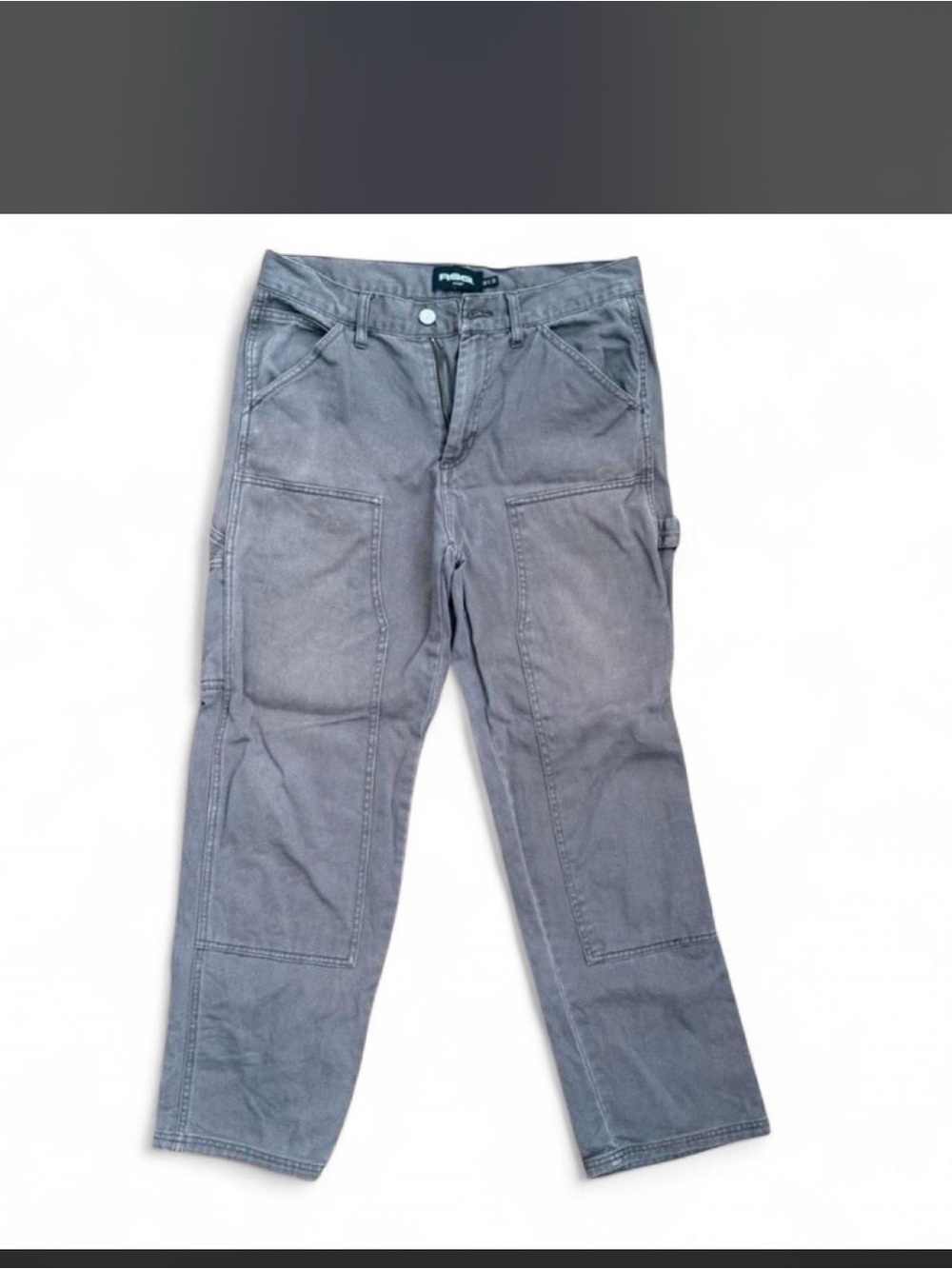 RSQ Straight-Leg Utility Jeans in Gray